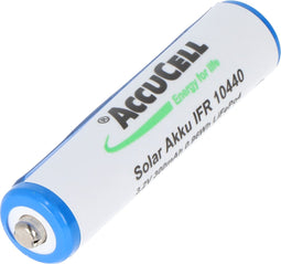 3,2 volt zonnebatterij Lithium IFR 10440 200 mAh LiFePo4-batterij, 3,2 volt batterij AAA Solar met kop onbeschermd 44,1 x 10,1 mm