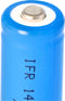 3,2 volt zonnebatterij Lithium IFR 14500 AA 600 mAh LiFePo4-batterij met onbeschermde kop 14,2 x 50,6 mm