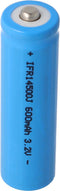 3,2 volt zonnebatterij Lithium IFR 14500 AA 600 mAh LiFePo4-batterij met onbeschermde kop 14,2 x 50,6 mm