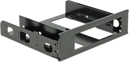 3,5'' drive naar 5,25'' slot montage frame (aluminium) / zwart