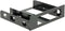 3,5'' drive naar 5,25'' slot montage frame (aluminium) / zwart