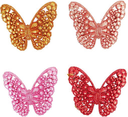 3.5 inch Butterfly Orn X 4. 5x5x10 cm kerstornament