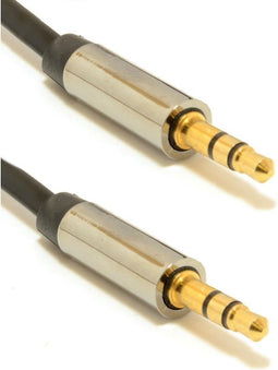 3.5 mm stereo audiokabel, 1 meter