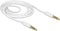 3,5mm Jack 4-polig audio/video kabel AWG24 / wit - 1 meter