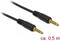 3,5mm Jack 5-polig stereo audio kabel / zwart - 0,50 meter