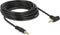 3,5mm Jack stereo audio kabel - haaks - verguld / zwart - 5 meter
