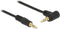 3,5mm Jack stereo audio kabel - haaks - verguld / zwart - 5 meter