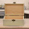 3 creatieve decoboxen, houten opbergdoos, kleine creatieve decobox, houten kisten met sloten, die items beter kunnen beschermen, geschikt voor decoratie, horloges (rechthoek)