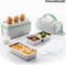 3-in-1 elektrische steamer lunchtrommel met recepten Beneam InnovaGoods