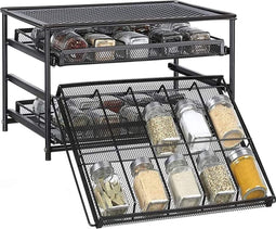 3-Laags IJzeren Kruidenrek | Ruimtebesparend, Antislip & Inclusief Labels | Perfect voor Keukenorganisatie