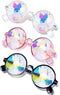 3 Pairs Kaleidoscope Rave Bril Festivals Goggle Rainbow Sunglass Caleidoscope Sunglass Prism Breking