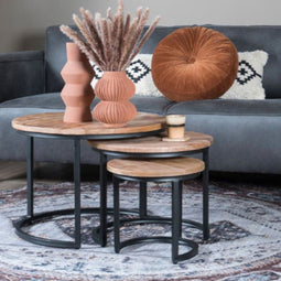3 Salontafels - Bruin