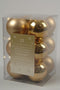 3 stuks 12 kerstballen licht goud 60 mm
