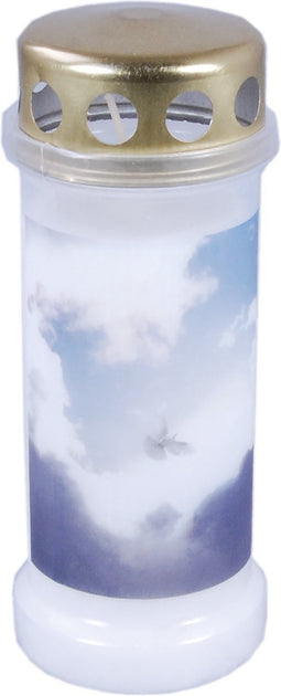 3 stuks - Bolsius - Graflicht nr. 6 hemel wit