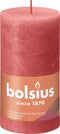 3 stuks - Bolsius - Stompkaars Blossom Pink 130/68 rustiek