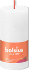 3 stuks - Bolsius - Stompkaars Cloudy White 100/50 rustiek