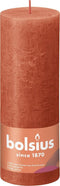 3 stuks - Bolsius - Stompkaars Earthy Orange 190/68 rustiek
