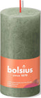 3 stuks - Bolsius - Stompkaars Fresh Olive 100/50 rustiek