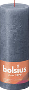 3 stuks - Bolsius - Stompkaars Twilight Blue 190/68 rustiek