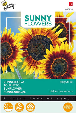 3 stuks - Buzzy - Sunny flowers ring of fire
