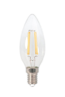3 stuks Calex LED volglas Filament Kaarslamp 240V 3,5W 350lm E14 B35, Helder 2700K CRI80 Dimbaar