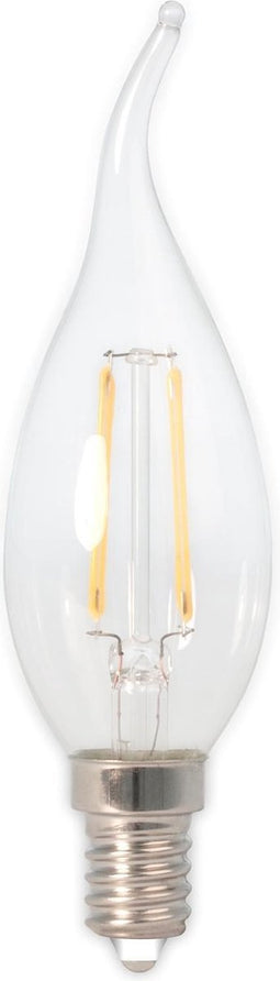 3 stuks Calex LED volglas Filament Tip-Kaarslamp 240V 3,5W 350lm E14 BXS35, Helder 2700K CRI80 Dimbaar
