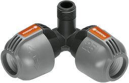 3 stuks Hoekstuk 25 mm x 1/2 buitendraad Gardena