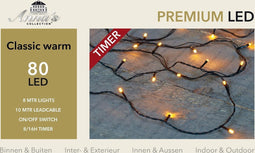 3 stuks Kerstverlichting buiten 80 lampjesAnna's Collection