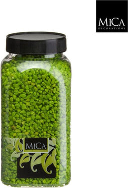3 stuks - Mica Decorations - Gravel groen fles 1 kilogram