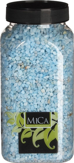 3 stuks - Mica Decorations - Gravel lichtblauw fles 1 kilogram