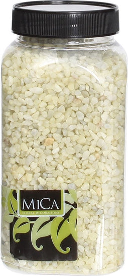 3 stuks - Mica Decorations - Gravel lichtgeel fles 1 kilogram
