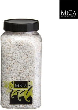 3 stuks - Mica Decorations - Gravel wit fles 1 kilogram