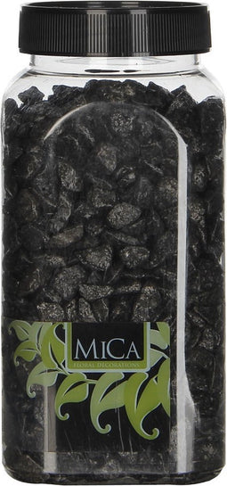 3 stuks - Mica Decorations - Marbles antraciet fles 1 kilogram