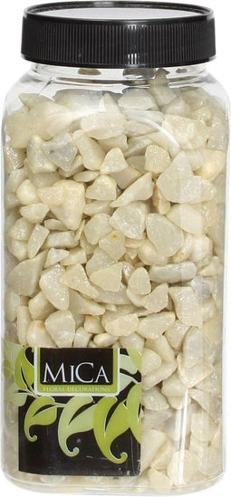 3 stuks - Mica Decorations - Marbles lichtgeel fles 1 kilogram