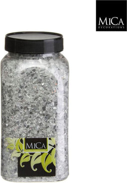 3 stuks - Mica Decorations - Spiegelglas transparant fles 1 kilogram