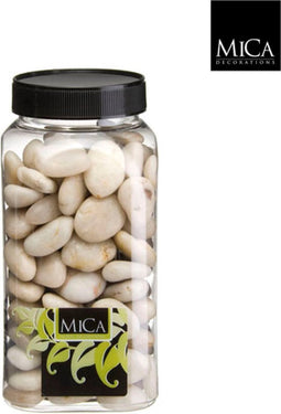 3 stuks - Mica Decorations - Stenen beige fles 1 kilogram mini