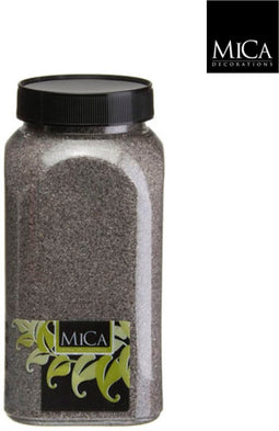 3 stuks - Mica Decorations - Zand antraciet fles 1 kilogram