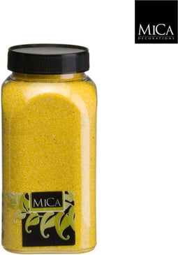 3 stuks - Mica Decorations - Zand geel fles 1 kilogram