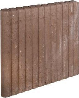 3 stuks! Mini palissadeband bruin 6x60x50 cm