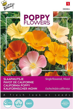 3 stuks Poppies of the world slaapmutsjes CalifornischeBuzzy