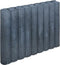 3 stuks! Rondo palissade zwart 8x50x50 cm Gardenlux