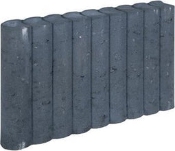 3 stuks! Rondo palissadeb zwart 8x35x50 cm