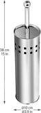 3 Stuks Toiletborstel RVS - Wcborstel Rvs - RVS Toiletborstel in houder - Toiletborstelhouder - Wc borstel - Toiletborstel - Zilver - RVS