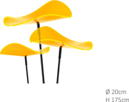 3 stuks! Zonnevangers Lucy Geel groot 175x20 cm Cazador Del Sol