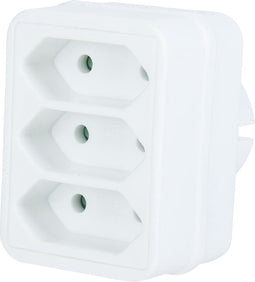 3-voudige Euro Verdeelstekker Wit