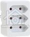 3-voudige Euro Verdeelstekker Wit