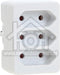 3-voudige Euro Verdeelstekker Wit