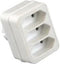 3-voudige Euro Verdeelstekker Wit