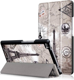 3-Vouw Eiffeltoren stand flip hoes Geschikt voor Lenovo Tab 4 8
