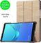 3-Vouw sleepcover hoes - Geschikt voor Huawei MediaPad M5 8.4 inch - goud